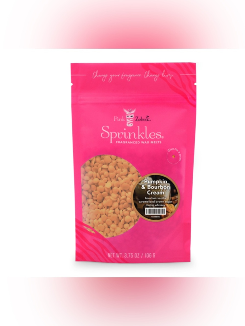 Pink Zebra Pumpkin & Bourbon Cream Sprinkles